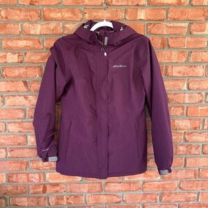 Eddie Bauer Burgundy, Weatheredge, Hooded Jacket, M